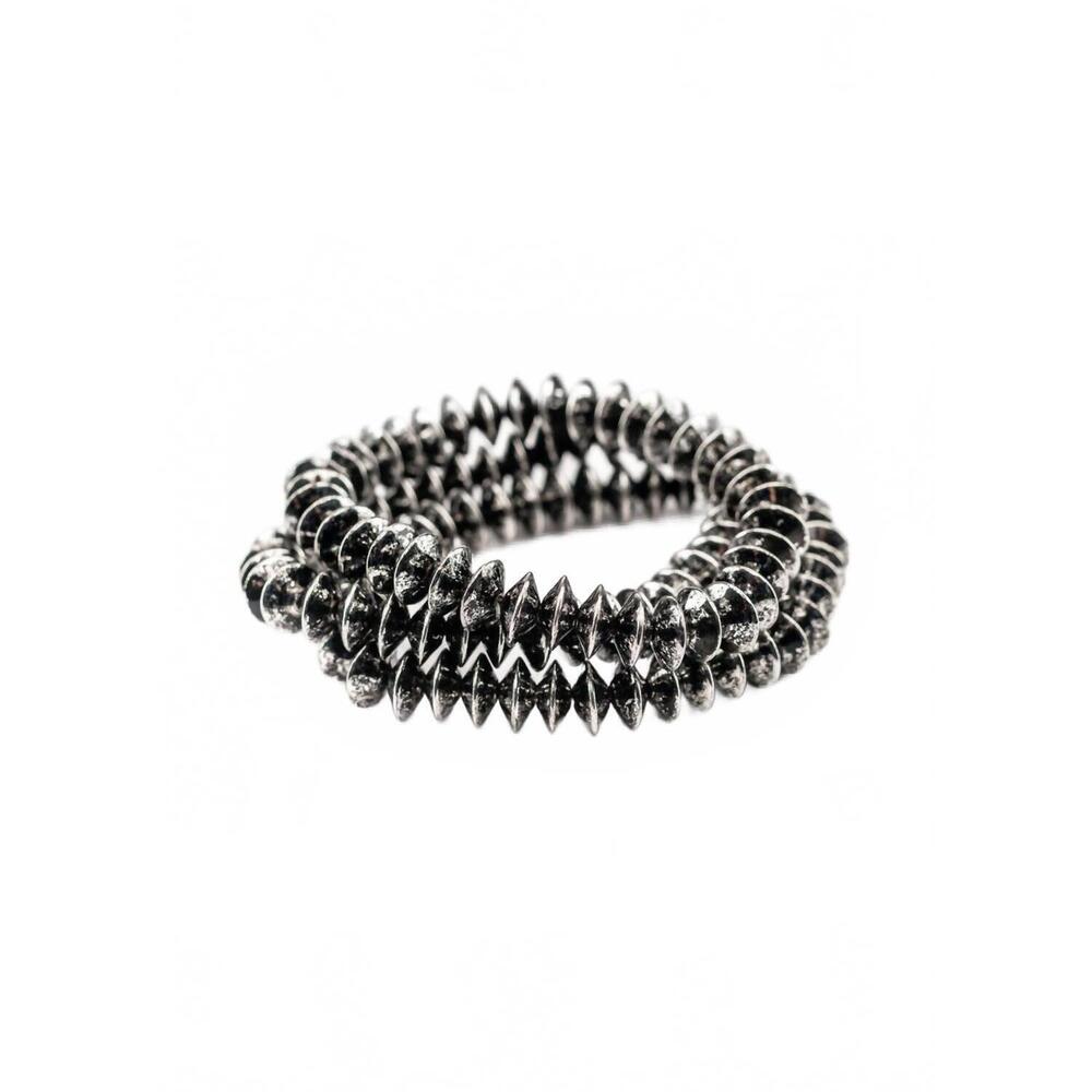 NEW WEST & CO. women's three strand disco bracelet in silver